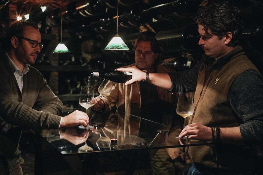 Tasting in the Topf cellar