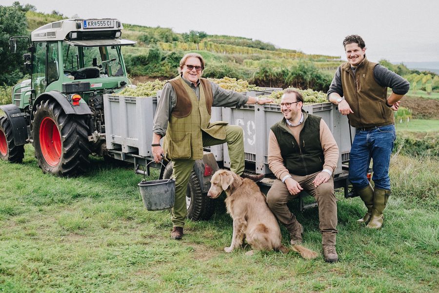 The Topf family at harvest